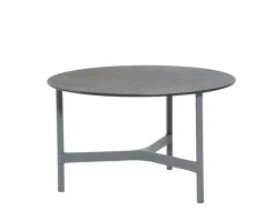 Twist Soffbord Ø70 | Light Grey/ Fossil Black
