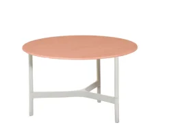 Twist Soffbord Ø70 | Sand/ Terracotta