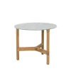 Twist Soffbord Ø45 | Teak/ Fossil Grey