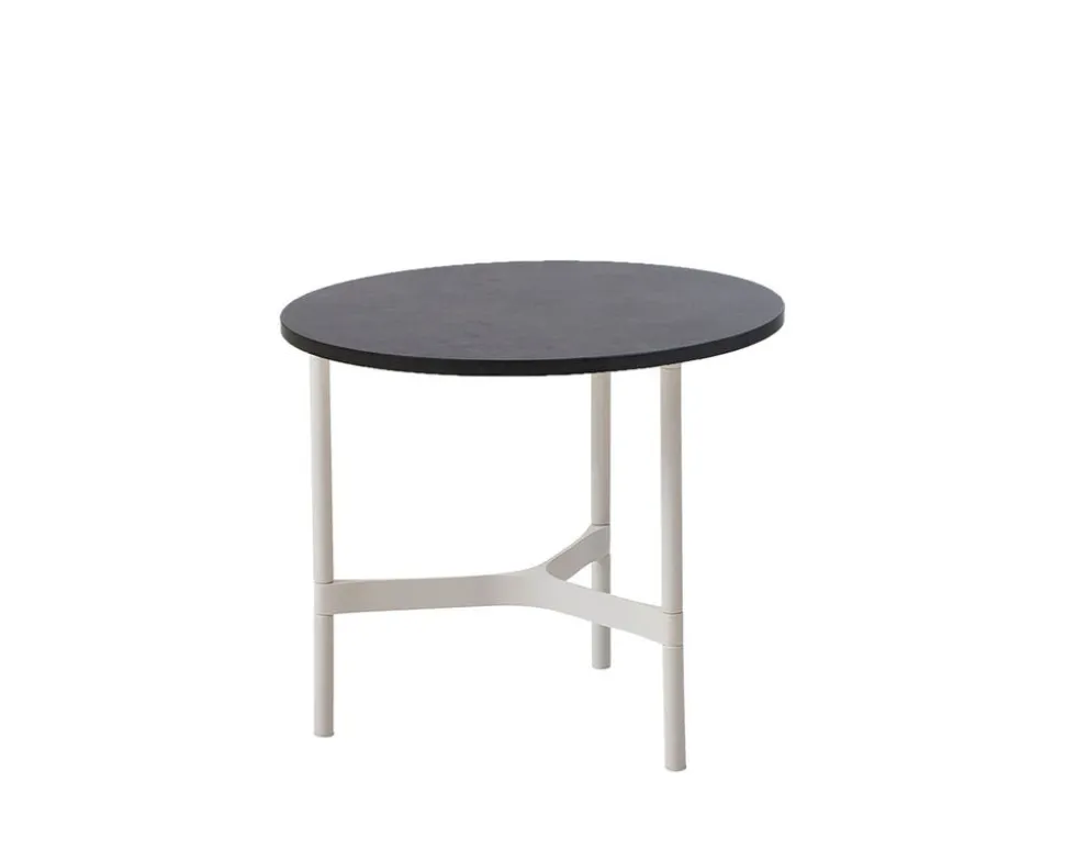 Twist Soffbord Ø45 | White/ Dark Grey