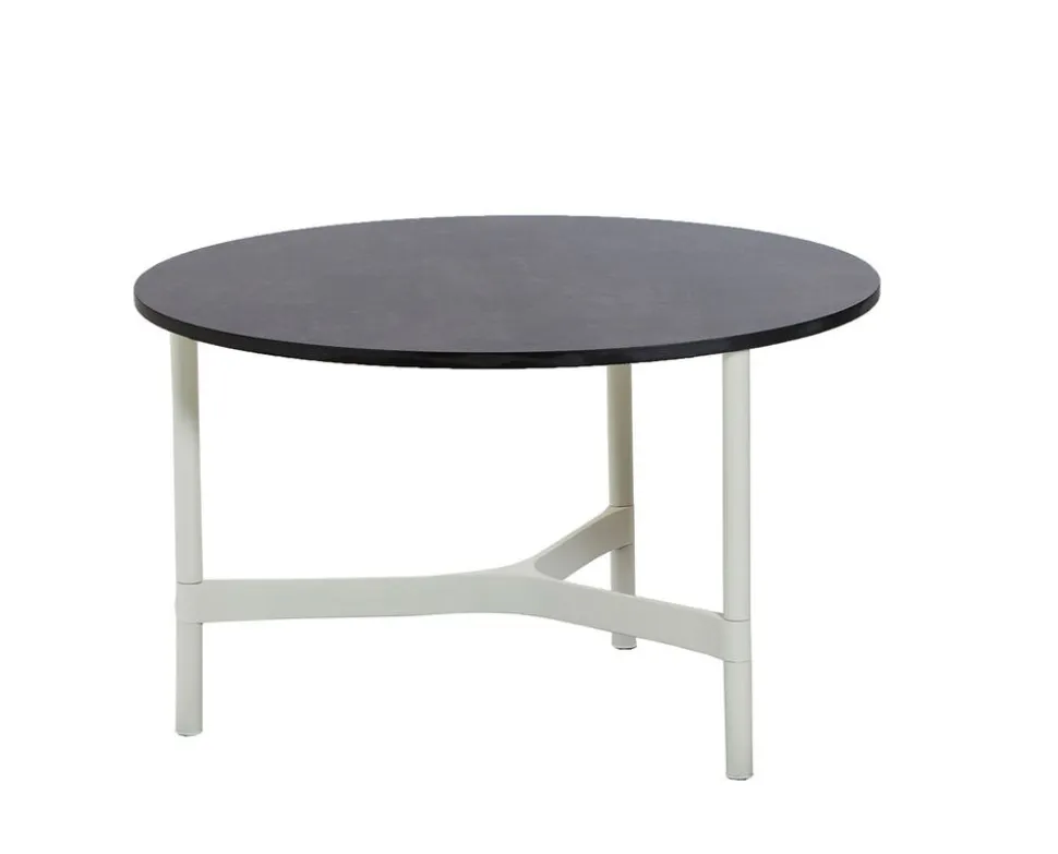 Twist Soffbord Ø70 | White/ Dark Grey Structure