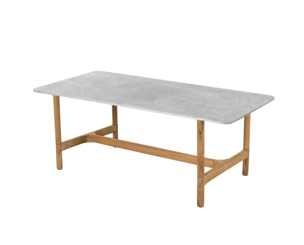 Twist Soffbord 120x60 | Teak/ Fossil Grey