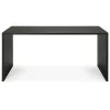 U Skrivbord 160x80 | Svartlackad Ek