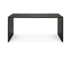 U Skrivbord 160x80 | Svartlackad Ek
