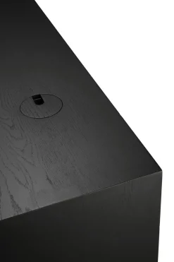 U Skrivbord 140x70 | Svartlackad Ek