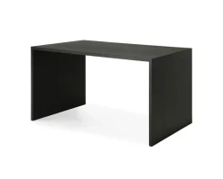 U Skrivbord 140x70 | Svartlackad Ek