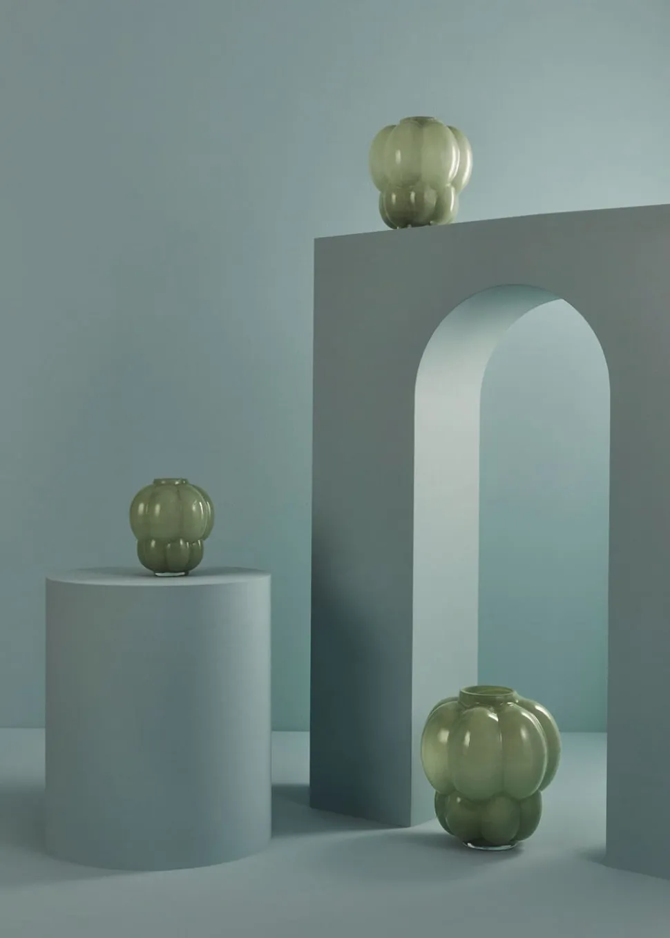 Uva Vas Glas Ø20 | Pastel Green