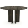 Velvet Fan Matbord | Runt | Delad Skiva