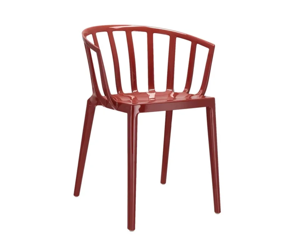 Venice Stol | Glossy Burgundy