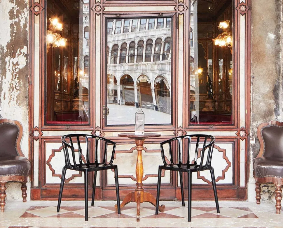 Venice Stol | Glossy Burgundy