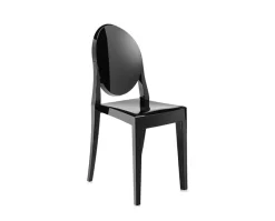 Victoria Ghost stol | Glossy Svart