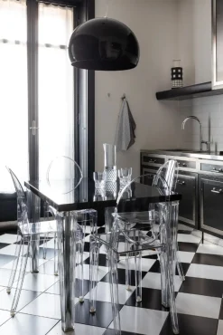 Victoria Ghost stol | Glossy Svart