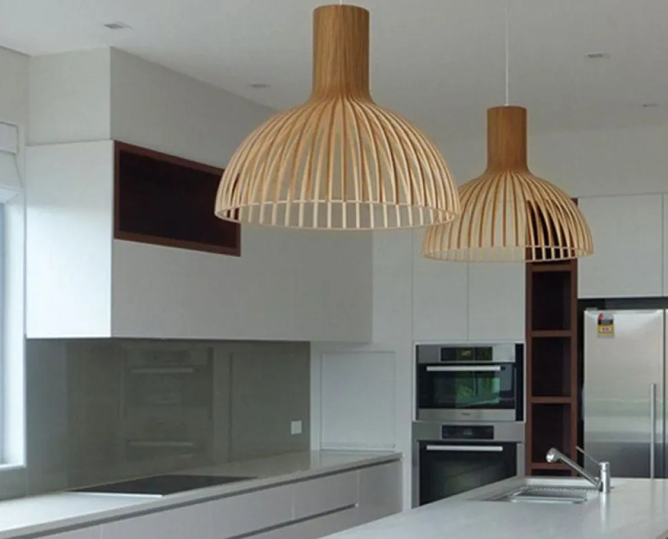 Victo 4250 taklampa Valnöt