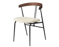 Violin Dining Chair  |  Klädd Sits / Valnöt