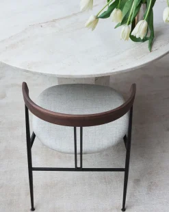 Violin Dining Chair  |  Klädd Sits / Valnöt