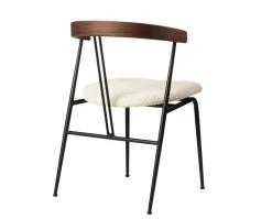 Violin Dining Chair  |  Klädd Sits / Valnöt