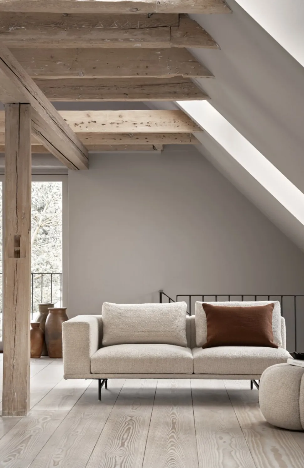 Vipp610 Loft Soffa 3-sits | Wavy Off White/Light Grey
