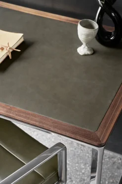Vipp 430 Studio Skrivbord | Bosco läder, Valnöt