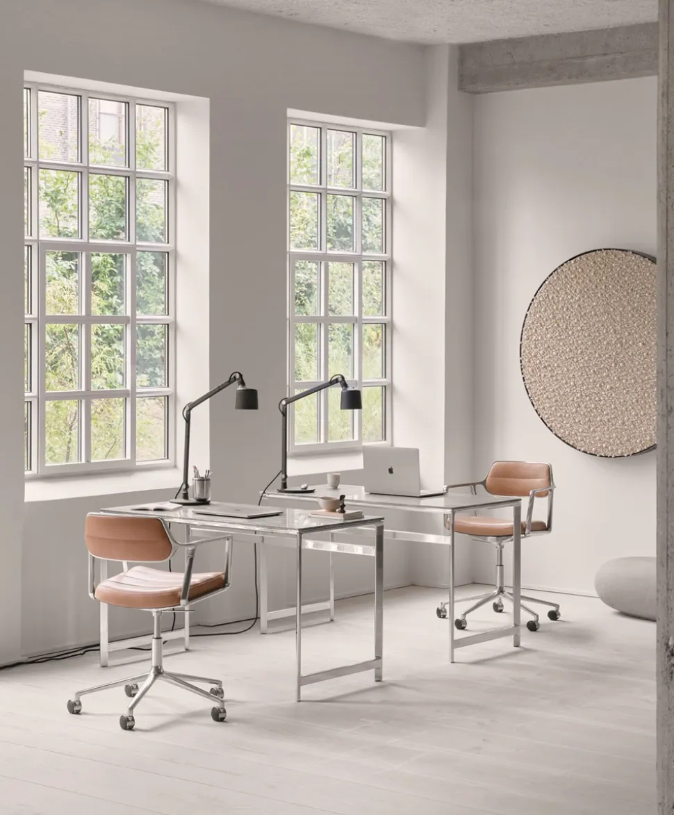 Vipp 430 Studio Skrivbord | Camel Läder, Ek