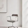 Vipp 452 Swivel Chair | Fötter | Polerat Aluminium, Dark Sand Tyg