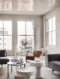 Vipp 452 Swivel Chair | Fötter | Polerat Aluminium, Grönt Läder