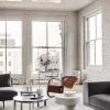 Vipp 452 Swivel Chair | Hjul | Polerat Aluminium, Grönt Läder