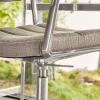 Vipp 453+ Swivel Stol | Fötter | Textil Mörk Sand, Polerat Aluminium
