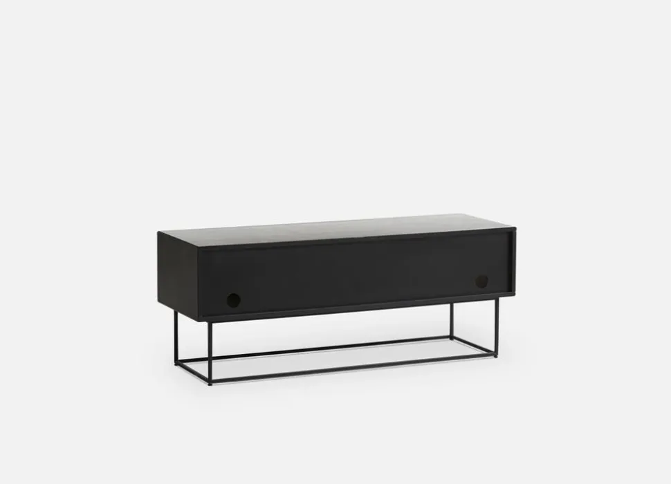 Virka Sideboard Låg | Svart / Vitpig.