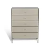 Volt Byrå 5 Lådor | Beige / Rostfritt