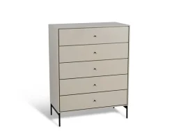 Volt Byrå 5 Lådor | Beige / Svart