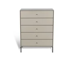 Volt Byrå 5 Lådor | Beige / Svart