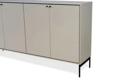 Volt Sideboard Täckta Dörrar | Beige / Rostfritt