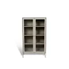 Volt Skåp Glasdörr 130 | Beige / Rostfritt
