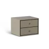 VOLT Sängbord Vägghängt | Beige / Rostfritt
