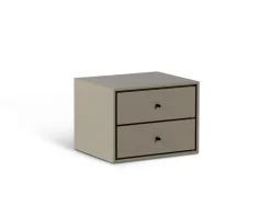 VOLT Sängbord Vägghängt | Beige / Svart