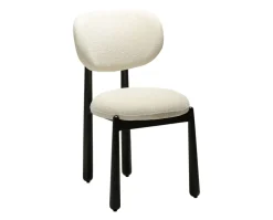 Woke Stol | Simply Beige Bouclé/Black