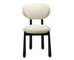 Woke Stol | Simply Beige Bouclé/Black