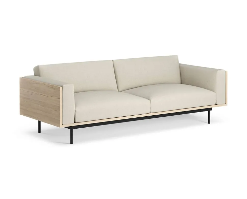 Wood soffa 3-sits