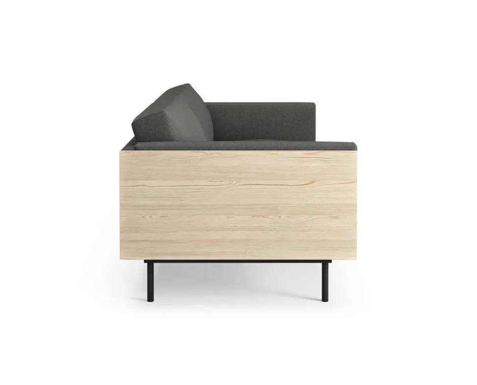 Wood soffa 3-sits