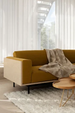 Wood soffa 3-sits
