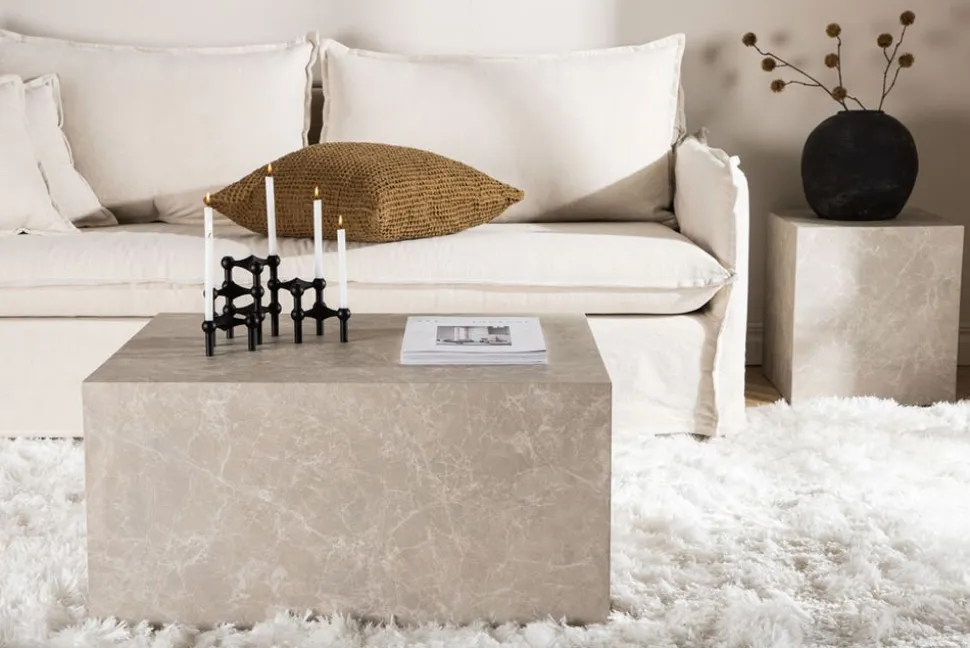 York Soffbord Stor | Beige