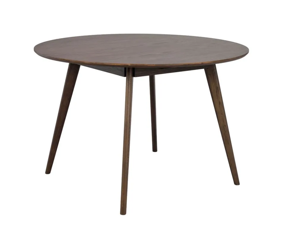 Yumi Matbord | Runt Ø115, Brunlackad Ek