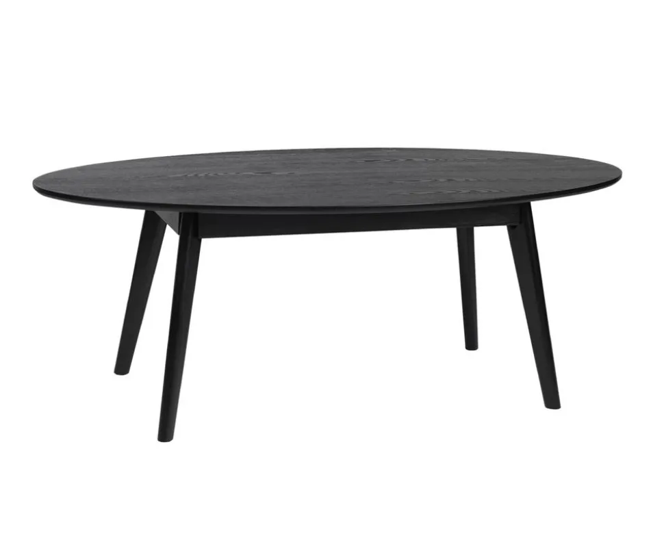 Yumi Soffbord | Ovalt, Svartlackad Ek