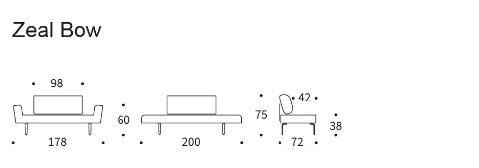 Zeal Bäddsoffa | 316 Cordufine Pine Green, Bowben