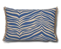 Zebra Kudde 40x60 Blå