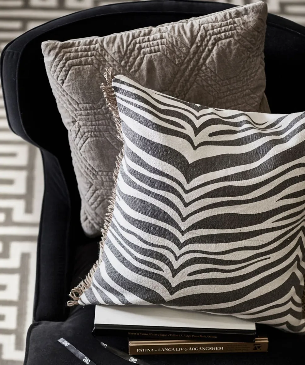 Zebra Kudde 40x60 Blå