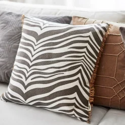 Zebra Kudde 40x60 Svart