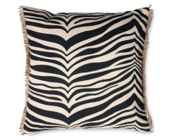Zebra Kudde 50x50 Svart
