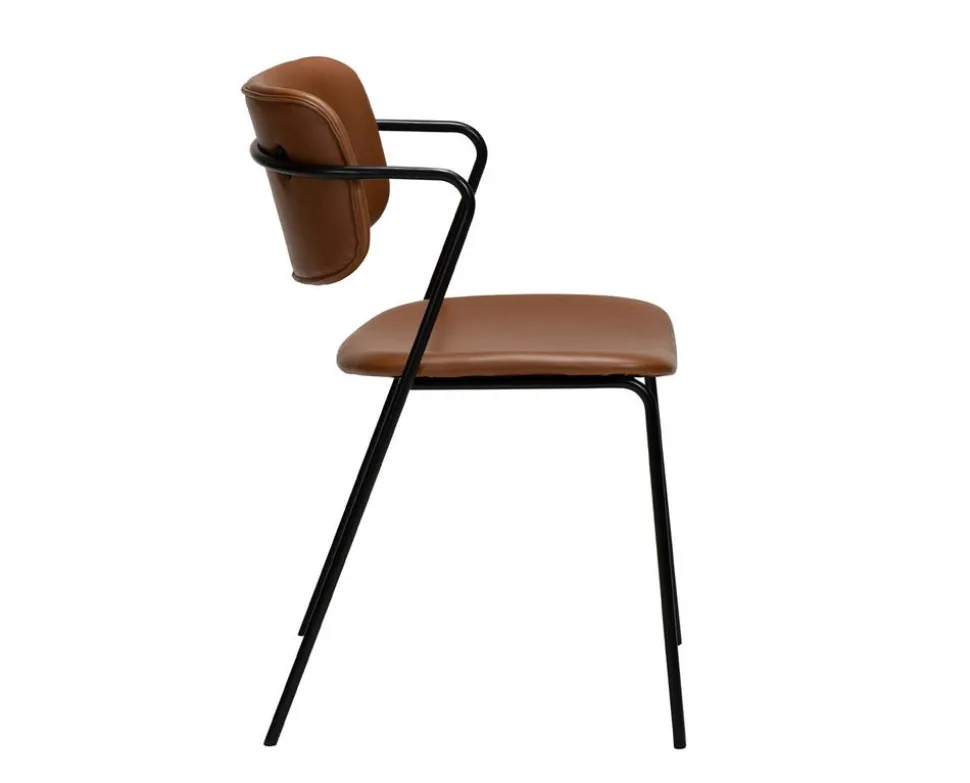 Zed Stol | Light Brown Konstläder