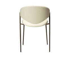 Zone Stol | Frosted Almond Konstläder | Antique Brass